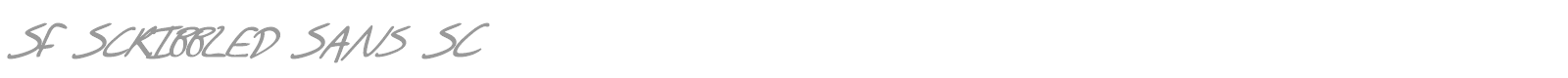 SF Scribbled Sans font preview